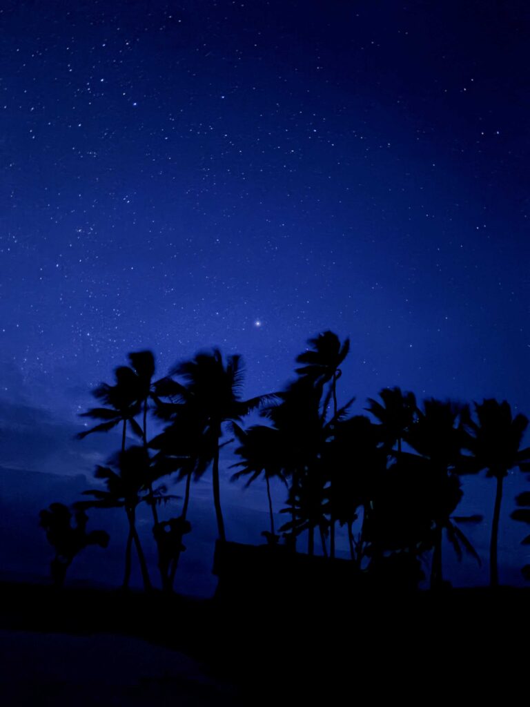 ジープ島星空